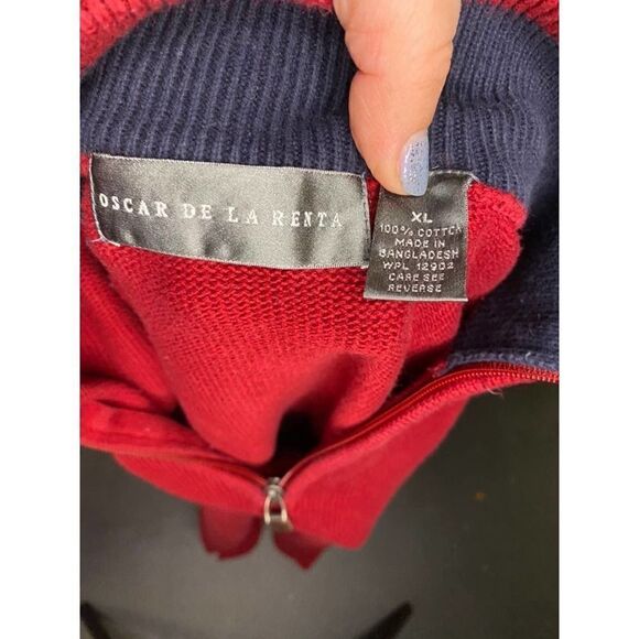 oscar de la renta zip sweater - Picture 4 of 5